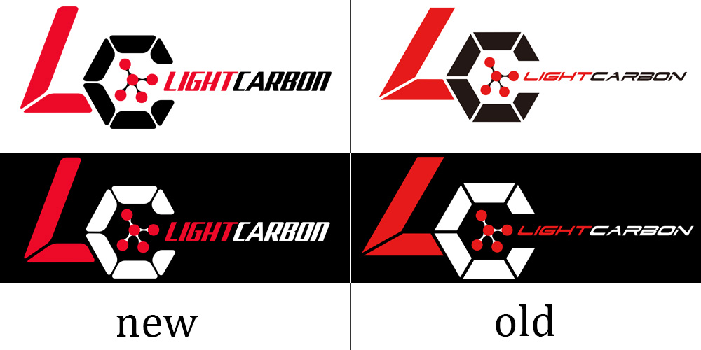 Logo LightCarbon nouveau vs ancien