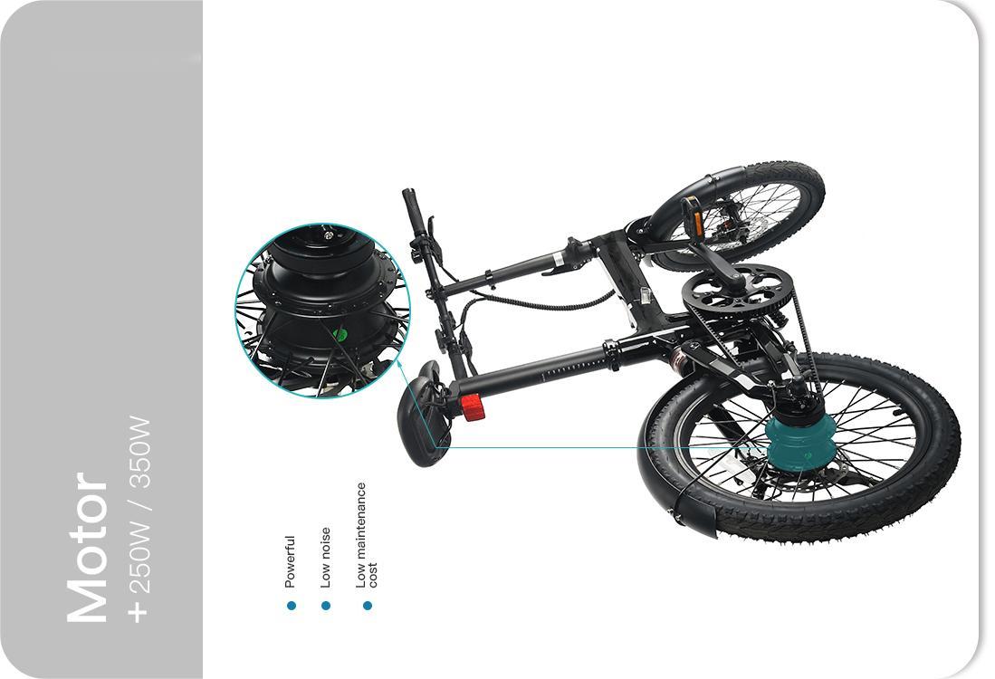 Moteur de vélo électrique pliable en carbone LCE-XO