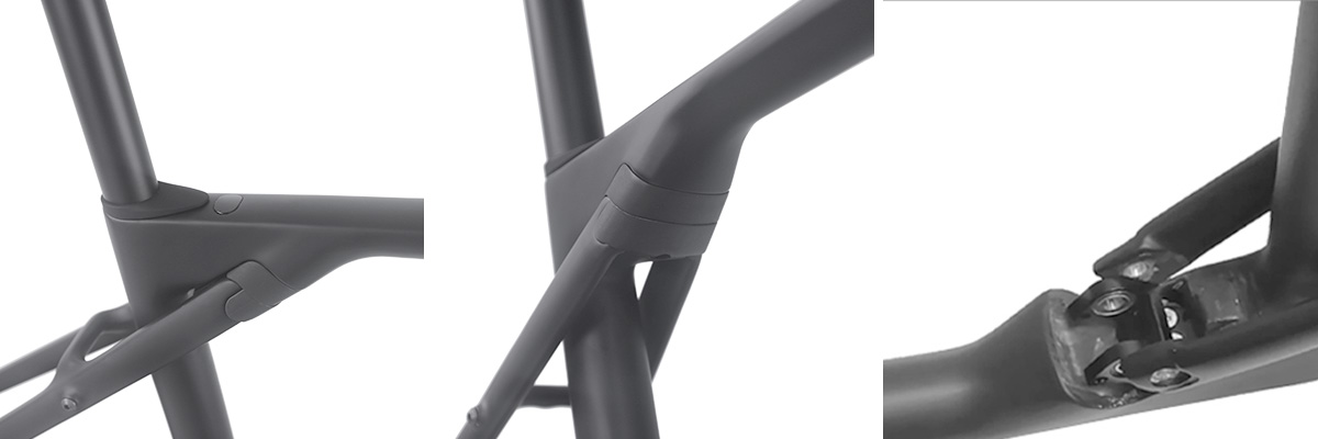 LCG087S-D carbon gravel frame micro suspension system